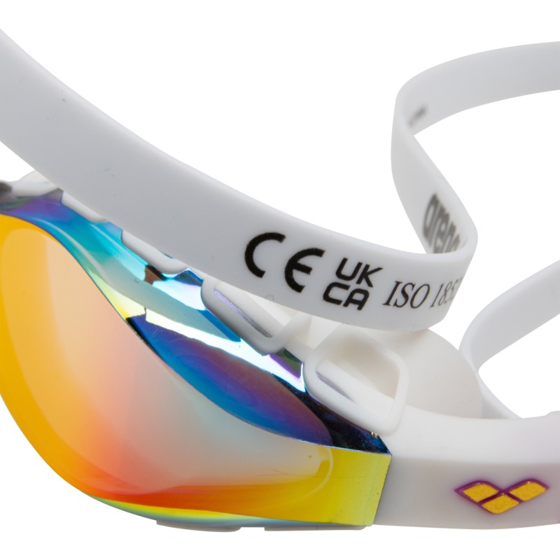 Окуляри для плавання Arena AIR SONIC MIRROR (011004-140) білі з дзеркальними лінзами