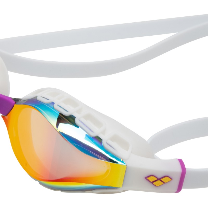 Окуляри для плавання Arena AIR SONIC MIRROR (011004-140) білі з дзеркальними лінзами