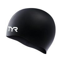 Шапочка для плавания TYR Adult Silicone Wrinkle-Free Swim Cap (LCS-001) черная