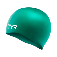 Шапочка для плавания TYR Adult Silicone Wrinkle-Free Swim Cap (LCS-310) зеленая