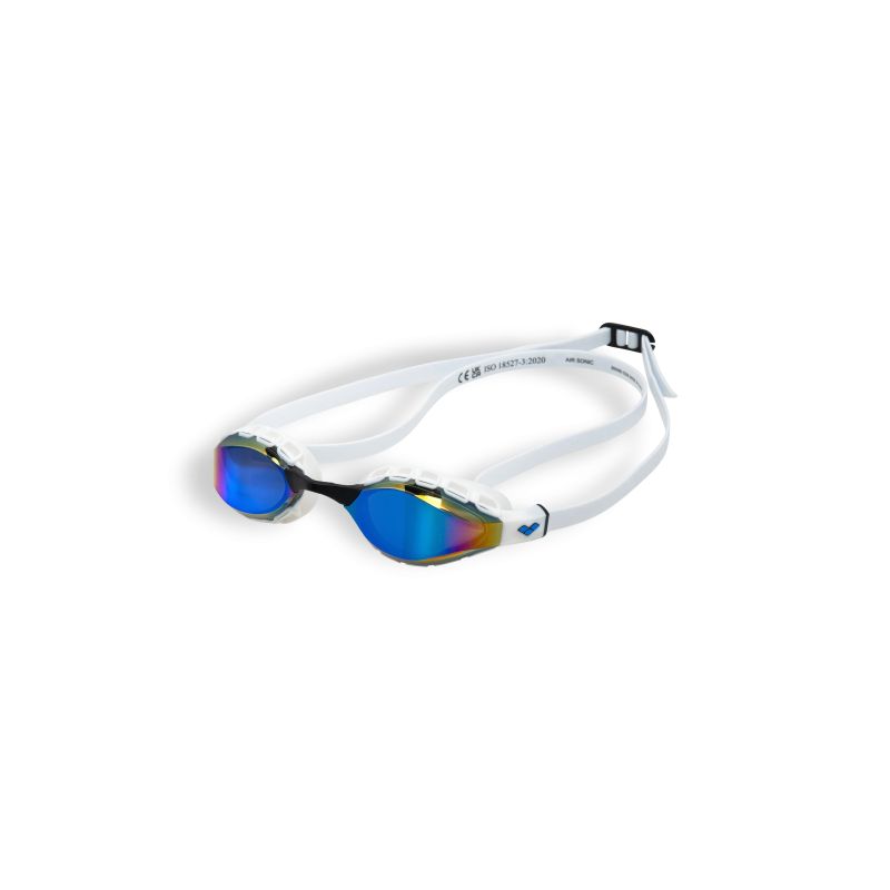 Окуляри для плавання Arena AIR SONIC MIRROR (011004-120) білі з дзеркальними лінзами
