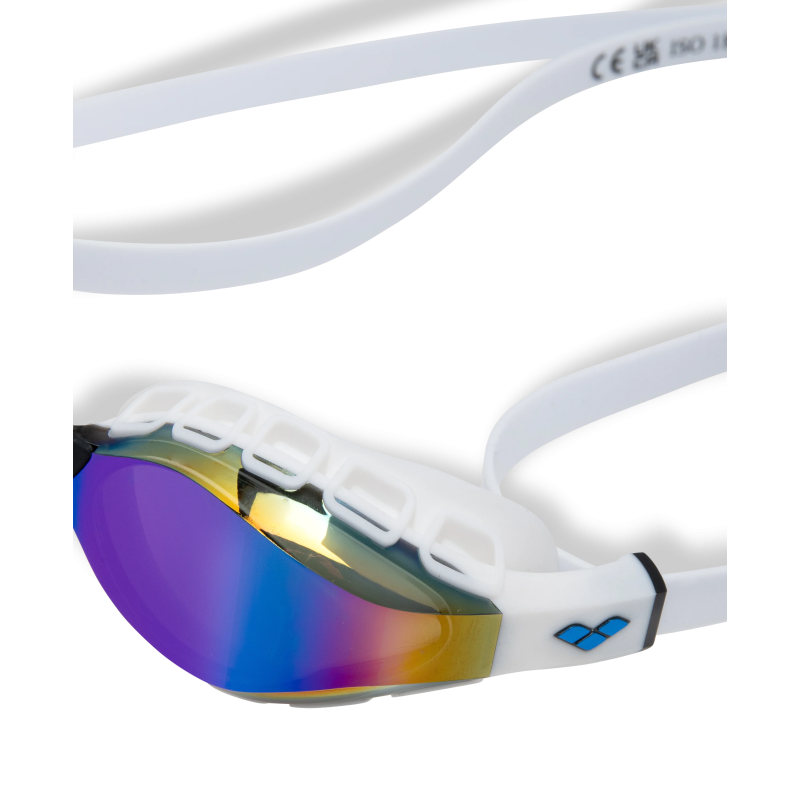 Окуляри для плавання Arena AIR SONIC MIRROR (011004-120) білі з дзеркальними лінзами