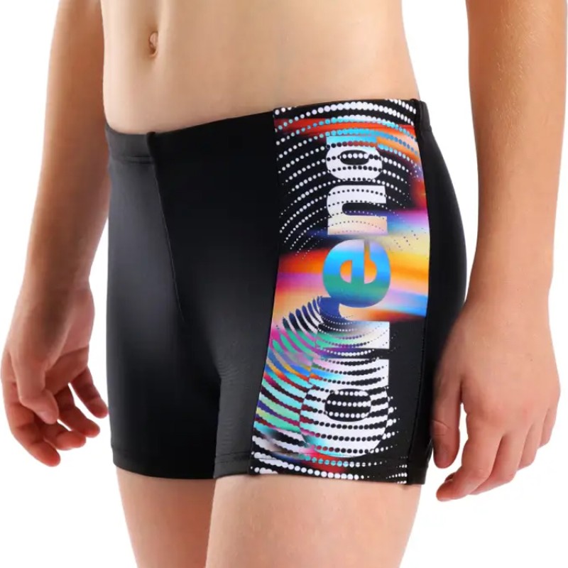 Дитячі спортивні плавки для плавання Arena LIT LOGO SWIM SHORT (010692-550) розмір 10-11 років чорні