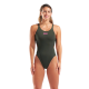 Жіночий спортивний купальник для плавання Arena TEAM SWIMSUIT SWIM TECH SOLID (004763-609) розмір 40 зелений