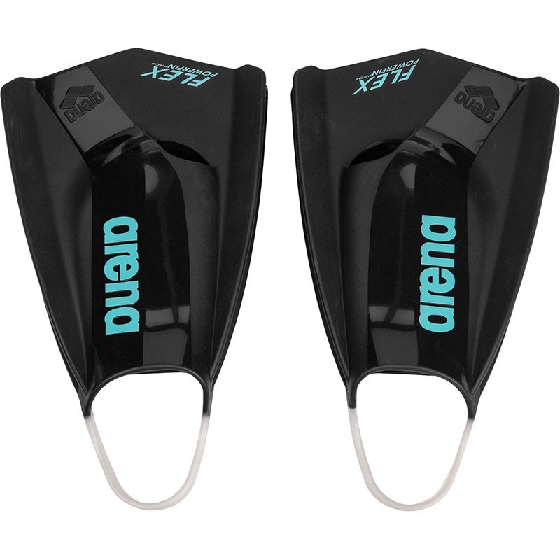 Ласти для плавання короткі із відкритою п'ятою Arena POWERFIN PRO II Flex (011938-400) чорние, розмір 44-45