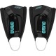 Ласти для плавання короткі із відкритою п'ятою Arena POWERFIN PRO II Flex (011938-400) чорние, розмір 44-45