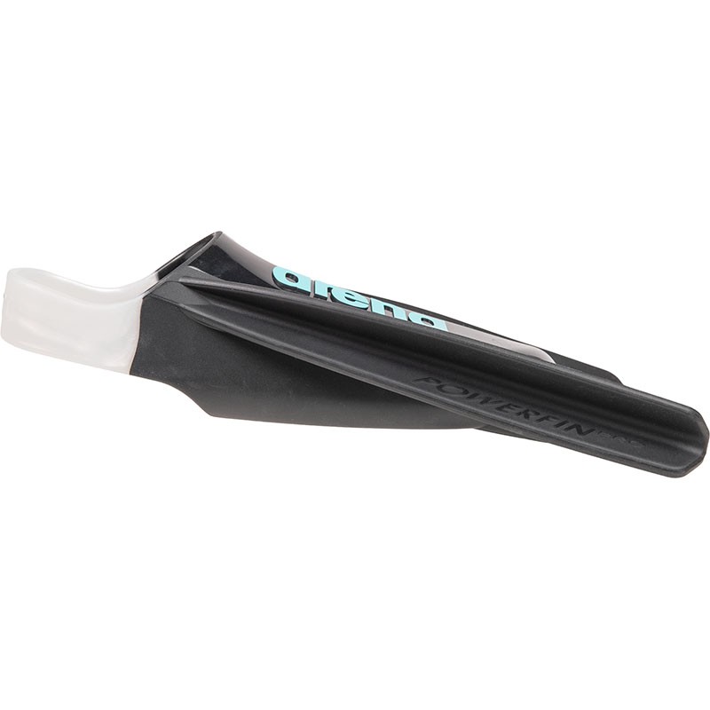 Ласти для плавання короткі із відкритою п'ятою Arena POWERFIN PRO II Flex (011938-400) чорние, розмір 44-45