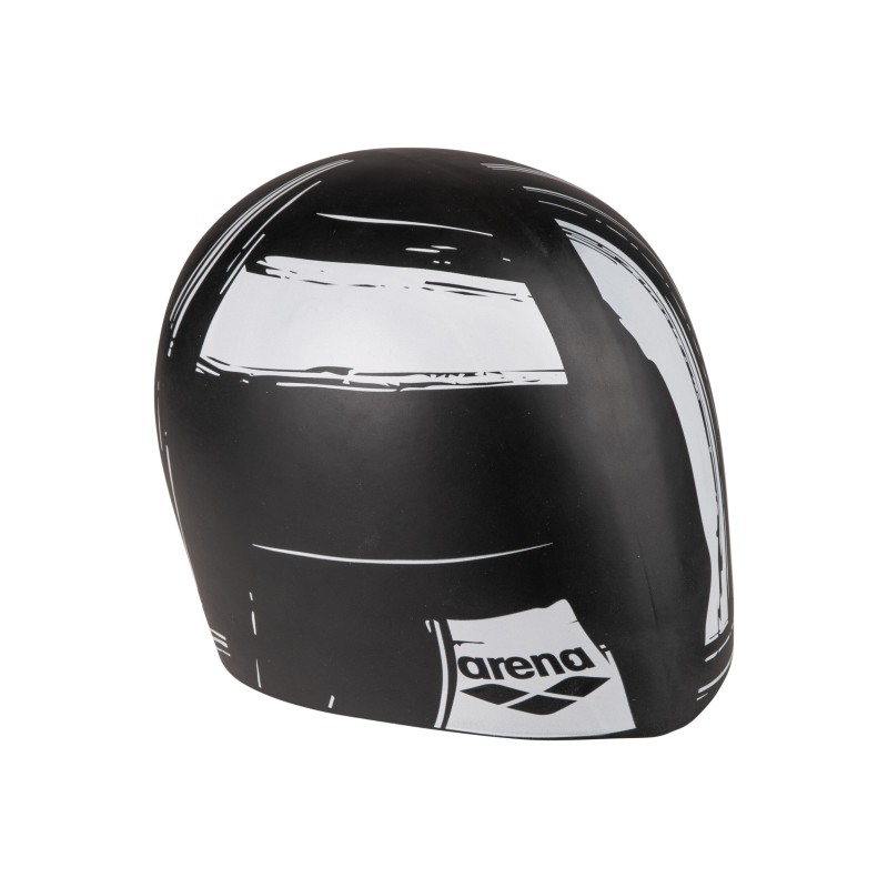 Шапочка для плавання двобічна Arena Grid REVERSIBLE CAP (003786-105) чорна-біла