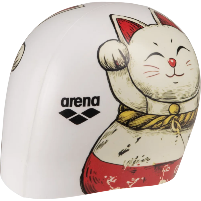 Шапочка для плавання Arena HD CAP (005572-270) біла з котом