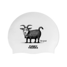 Шапочка для плавання Funky Trunks Silicone Swimming Cap The Goat (FT997241900) біла