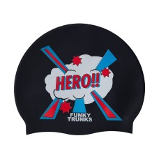 Шапочка для плавання Funky Trunks Silicone Swimming Cap Big Funky Hero (FT997242000) чорна