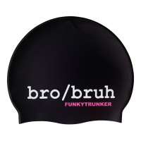 Шапочка для плавання Funky Trunks Silicone Swimming Cap Bro Bruh (FT997242100) чорна