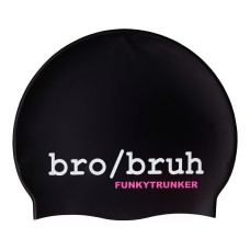 Шапочка для плавання Funky Trunks Silicone Swimming Cap Bro Bruh (FT997242100) чорна