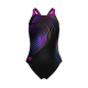 Дитячій купальник Arena Girl's Pinwheel Swimsuit V Back  (011752-557) чорний, розмір 8-9 років