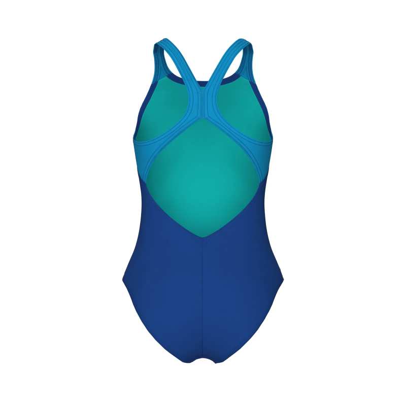 Дитячій купальник Arena Girl's Pinwheel Swimsuit V Back  (011752-773) синій, розмір 6-7 років