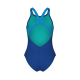 Дитячій купальник Arena Girl's Pinwheel Swimsuit V Back  (011752-773) синій, розмір 8-9 років