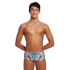Дитячі плавки Funky Trunks Boy's Sidewinder Trunks Happy Hide (FTS015B72381) розмір 28 (12-13 років) різнокольорові