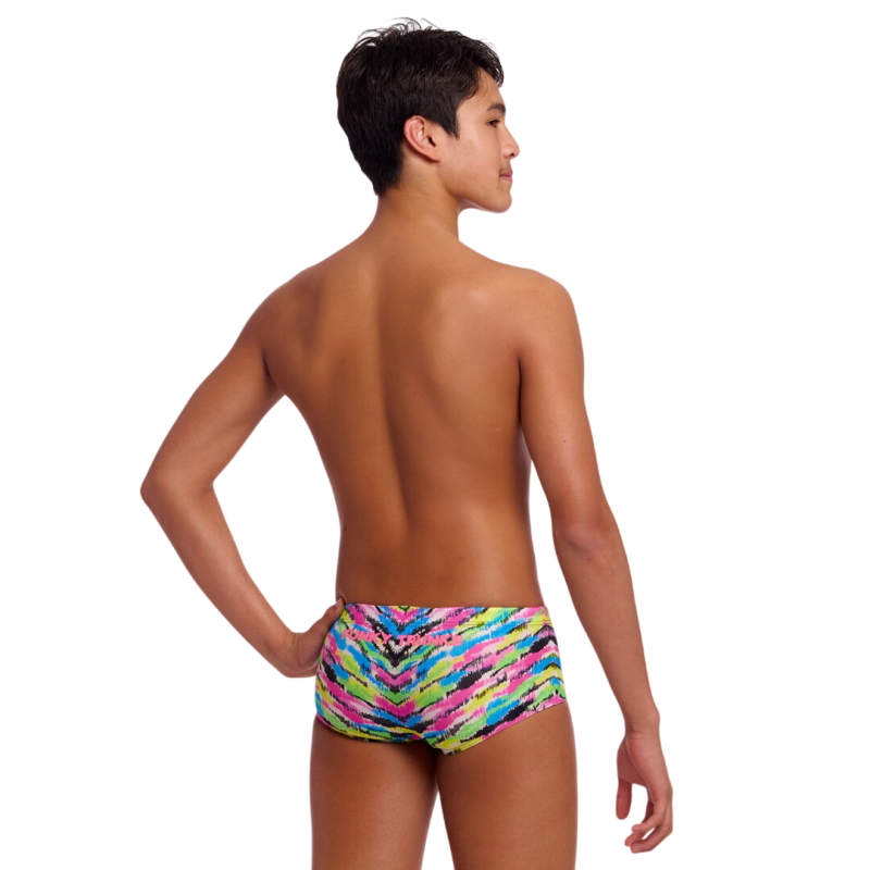 Дитячі плавки Funky Trunks Boy's Sidewinder Trunks Happy Hide (FTS015B72381) розмір 26 (10-11 років) різнокольорові